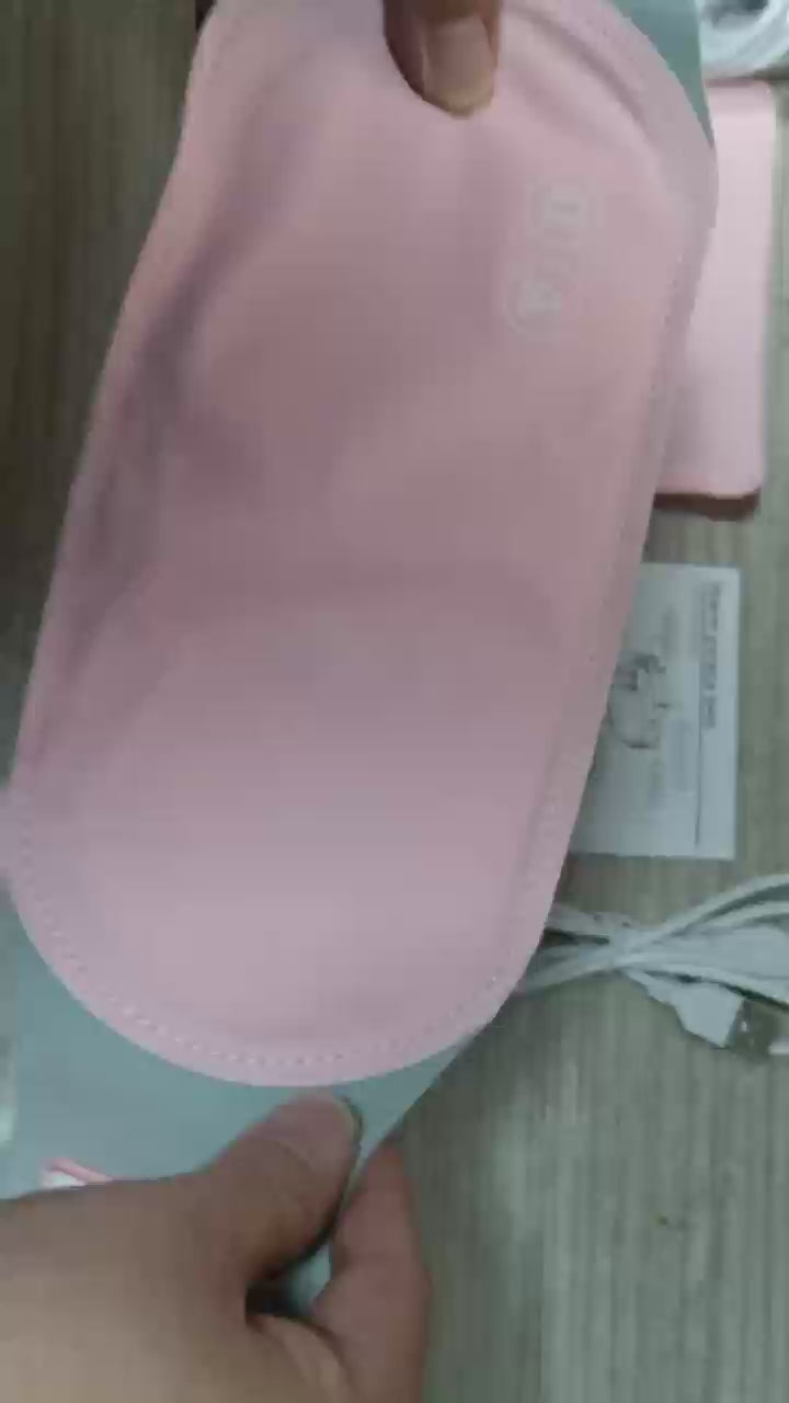 Demonstration de la ceinture chauffante Belyss : deballage, branchement USB et niveaux de chaleur